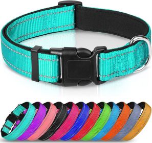 Reflective Dog Collar; Soft Neoprene Padded Breathable Nylon Pet Collar Adjustable for Medium Dogs (Color: pink, size: X-Small (Pack of 1))
